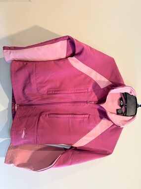 Avia Pink and Rose Colorblock Athletic Jacket